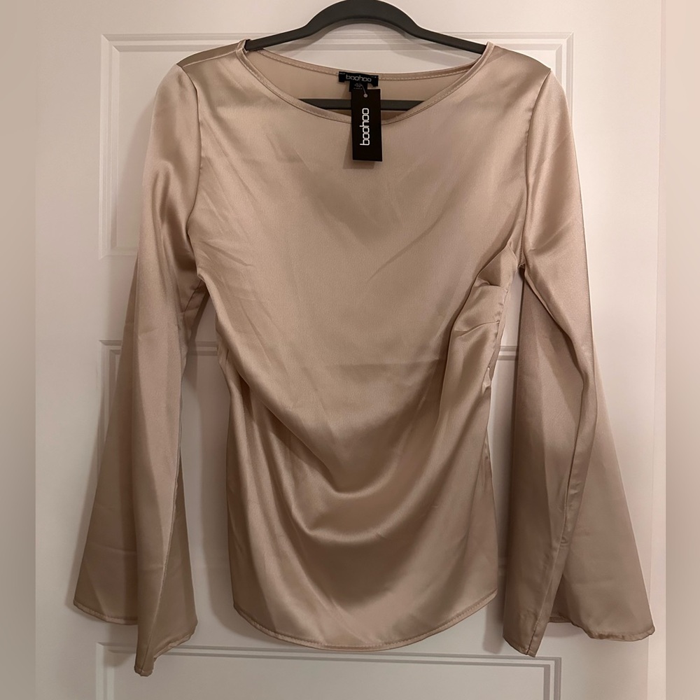 Boohoo Satin Top